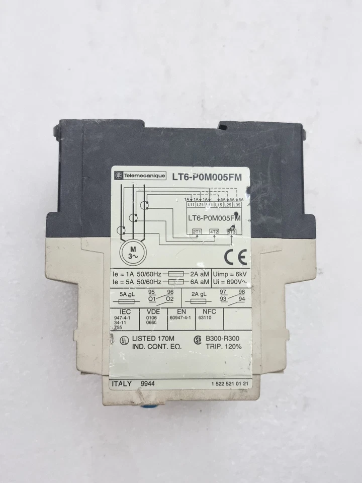 Schneider Electric Telemecanique LT6-P0M005FM Multifunction Protection Relay